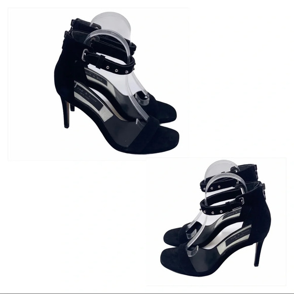 RAG & BONE NIB Black Tamira Studded Suede Heels (Damaged Box) - Picture 5 of 16